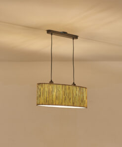 ΦΩΤΙΣΤΙΚΟ ΚΡΕΜΑΣΤΟ PAMPAS 2ΦΩΤΟ 2XE27 Max 15W Φ580X1290mm ΜΠΕΖ ARTE ILLUMINA AENON EUROLAMP – 144-31030