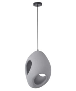 ΦΩΤΙΣΤΙΚΟ ΚΡΕΜΑΣΤΟ ΠΟΛΥΣΤΕΡΙΝΗ ΜΟΝΟΦΩΤΟ 1XE27 MAX 15W 290X290X410mm ΓΚΡΙ ARTE ILLUMINA ALBA EUROLAMP – 144-50036