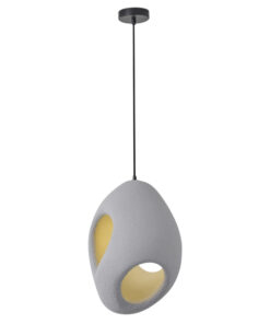 ΦΩΤΙΣΤΙΚΟ ΚΡΕΜΑΣΤΟ ΠΟΛΥΣΤΕΡΙΝΗ ΜΟΝΟΦΩΤΟ 1XE27 MAX 15W 290X290X410mm ΓΚΡΙ ARTE ILLUMINA ALBA EUROLAMP – 144-50036