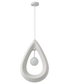 ΦΩΤΙΣΤΙΚΟ ΚΡΕΜΑΣΤΟ ΠΟΛΥΣΤΕΡΙΝΗ ΜΟΝΟΦΩΤΟ 1XG9 MAX 7W 330X200mm ΛΕΥΚΟ ARTE ILLUMINA DROPA EUROLAMP – 144-50038