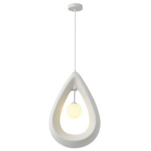 ΦΩΤΙΣΤΙΚΟ ΚΡΕΜΑΣΤΟ ΠΟΛΥΣΤΕΡΙΝΗ ΜΟΝΟΦΩΤΟ 1XG9 MAX 7W 330X200mm ΛΕΥΚΟ ARTE ILLUMINA DROPA EUROLAMP – 144-50038