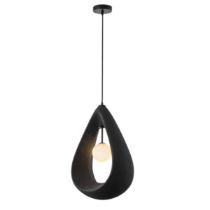 ΦΩΤΙΣΤΙΚΟ ΚΡΕΜΑΣΤΟ ΠΟΛΥΣΤΕΡΙΝΗ ΜΟΝΟΦΩΤΟ 1XG9 MAX 7W 330X200mm ΜΑΥΡΟ ARTE ILLUMINA DROPA EUROLAMP – 144-50039