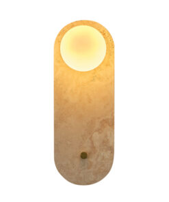 ΑΠΛΙΚΑ ΤΟΙΧΟΥ ΤΡΑΒΕΡΤΙΝΑ-ΓΥΑΛΙ 1XG9 MAX 7W 140X120X380mm ARTE ILLUMINA LITO EUROLAMP – 144-50061