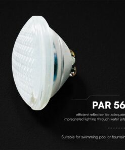 V-TAC 217562 LED Λάμπα Πισίνας PAR56 12W 1260lm V-TAC Πολύχρωμη RGB με Τηλεχειρστήριο IP68 12V