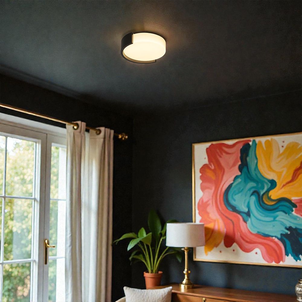 V-TAC 24188 LED Πλαφονίερα Οροφής Στρογγυλή Φ450 48W 5760lm Dimmable CCT με Τηλεχειριστήριο & Bluetooth Μαύρη