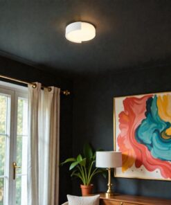 V-TAC 24189VT LED Πλαφονίερα Οροφής Λευκή Στρογγυλή Φ450 48W 5760lm Dimmable CCT με Τηλεχειριστήριο