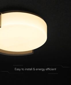 V-TAC 24191VT LED Πλαφονίερα Οροφής Μαύρη Στρογγυλή Φ550 63W 7200lm Dimmable CCT με Τηλεχειριστήριο