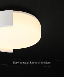 V-TAC 24192VT LED Πλαφονίερα Οροφής Λευκή Στρογγυλή Φ550 63W 7200lm Dimmable CCT με Τηλεχειριστήριο