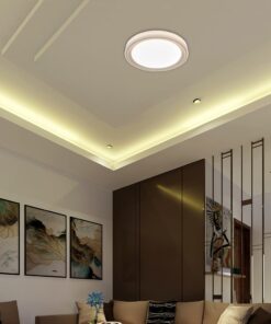 V-TAC 24195 LED Designer Domelight 30W/60W/30W Remote Contron 3in1 Dimmable Golden Cover