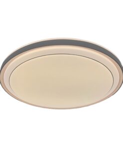 V-TAC 24196VT LED Πλαφονίερα Οροφής Στρογγυλή Φ490 30W/60W 6000lm Dimmable CCT με Τηλεχειριστήριο Καφέ