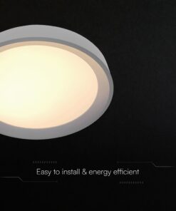 V-TAC 24197 LED Designer Domelight 30W/60W/30W Remote Contron 3in1 Dimmable Black Cover