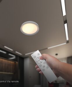 V-TAC 24197 LED Designer Domelight 30W/60W/30W Remote Contron 3in1 Dimmable Black Cover