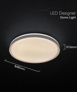 V-TAC 24199 LED Designer Domelight 30W/60W/30W Remote Contron 3in1 Dimmable Grey Cover