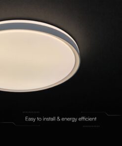 V-TAC 24199 LED Designer Domelight 30W/60W/30W Remote Contron 3in1 Dimmable Grey Cover