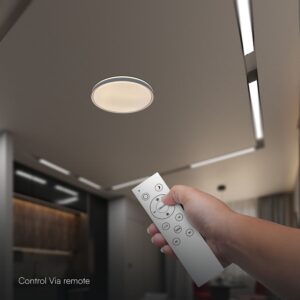 V-TAC 24199 LED Designer Domelight 30W/60W/30W Remote Contron 3in1 Dimmable Grey Cover