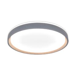 V-TAC 24201 LED Πλαφονίερα Οροφής Στρογγυλή Φ500 30W/60W 6000lm Dimmable CCT με Τηλεχειριστήριο Γκρι Απόχρωση Ξύλου
