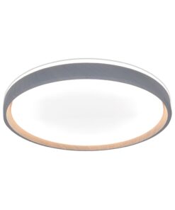 V-TAC 24201 LED Πλαφονίερα Οροφής Στρογγυλή Φ500 30W/60W 6000lm Dimmable CCT με Τηλεχειριστήριο Γκρι Απόχρωση Ξύλου