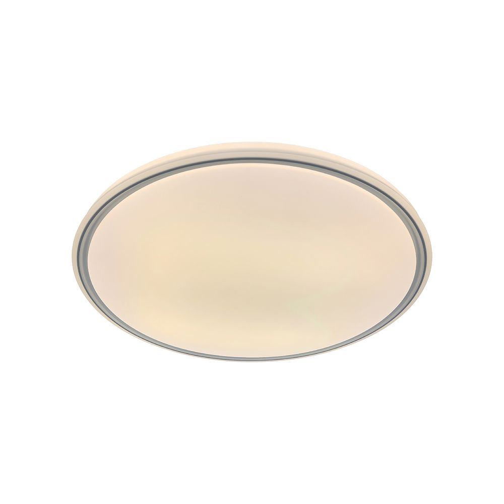 V-TAC 24204 LED Πλαφονίερα Οροφής Στρογγυλή Φ500 30W/60W 6000lm Dimmable CCT με Τηλεχειριστήριο Γκρι