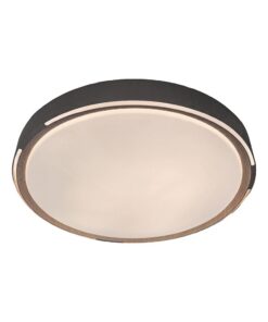 V-TAC 24205 LED Πλαφονίερα Οροφής Στρογγυλή Φ500 30W/60W 6000lm Dimmable CCT με Τηλεχειριστήριο σε Απόχρωση Σκούρου Ξύλου