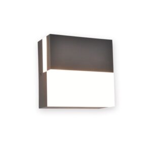 DOMINO Wall Dark Grey 3000K Architectural Modern Moveable Head Lutec – 1-T5116202118