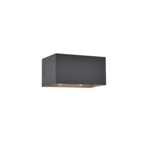 GEMINI Wall PIR Dark Grey 3000K (Warm White) Architectural Modern Moveable Head Lutec – 1-T5117101118