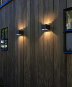 GEMINI Wall PIR Dark Grey 3000K (Warm White) Architectural Modern Moveable Head Lutec – 1-T5117101118