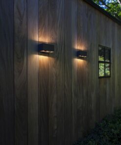 GEMINI Wall PIR Dark Grey 3000K (Warm White) Architectural Modern Moveable Head Lutec – 1-T5117101118