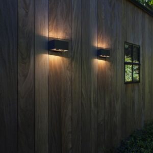 GEMINI Wall PIR Dark Grey 3000K (Warm White) Architectural Modern Moveable Head Lutec – 1-T5117101118