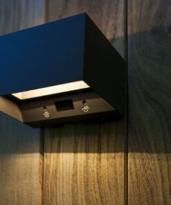 GEMINI Wall PIR Dark Grey 3000K (Warm White) Architectural Modern Moveable Head Lutec – 1-T5117101118