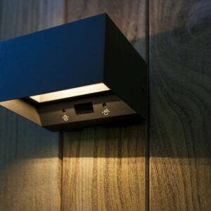 GEMINI Wall PIR Dark Grey 3000K (Warm White) Architectural Modern Moveable Head Lutec – 1-T5117101118