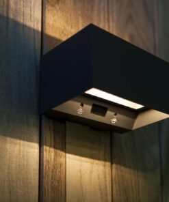 GEMINI Wall PIR Dark Grey 3000K (Warm White) Architectural Modern Moveable Head Lutec – 1-T5117101118