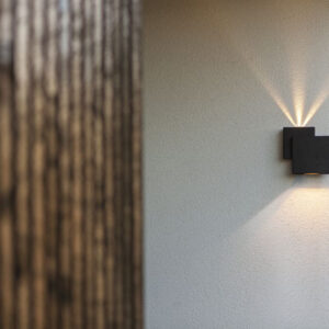 RIALTO Wall Up & Down Matt Black 3000K (Warm White) Architectural Modern Directed Light Lutec – 1-T5287901012