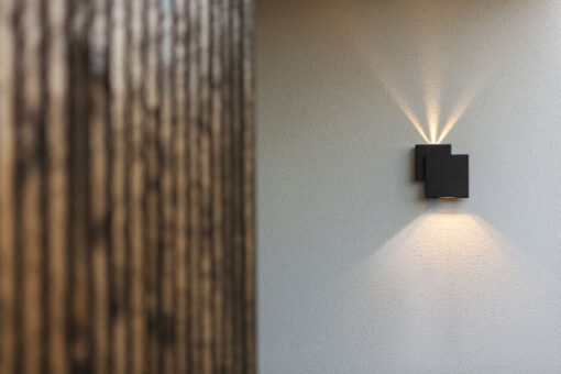 RIALTO Wall Up & Down Matt Black 3000K (Warm White) Architectural Modern Directed Light Lutec – 1-T5287901012