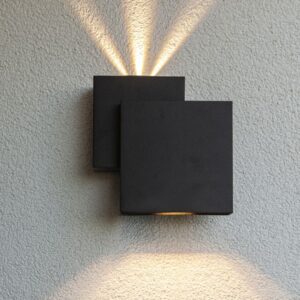 RIALTO Wall Up & Down Matt Black 3000K (Warm White) Architectural Modern Directed Light Lutec – 1-T5287901012
