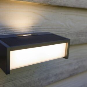 TELIS Wall PIR Dark Grey 3000K Solar Moveable panel PIR Sensor Lutec – 1-T6929701335