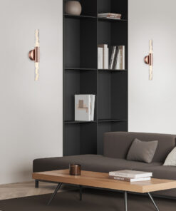 OASIS-ΦΩΤΙΣΤΙΚΟ ΕΠΙΤΟΙΧΟ ΧΑΛΚΙΝΟ ΑΛΟΥΜΙΝΙΟΥ LED COB 13W CCT 650LM IP20 120X88X533MM ACA – CN2W13PBRCCT