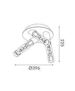 OASIS-ΦΩΤΙΣΤΙΚΟ ΟΡΟΦΗΣ ΤΡΙΦΩΤΟ ΑΜΜΩΔΕΣ ΛΕΥΚΟ ΑΛΟΥΜΙΝΙΟΥ LED COB 22W CCT 1100Lm IP20 396X396X225MM ACA – CN3C22PGWCCT