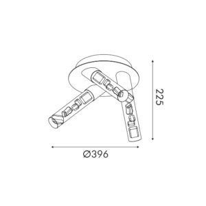 OASIS-ΦΩΤΙΣΤΙΚΟ ΟΡΟΦΗΣ ΤΡΙΦΩΤΟ ΑΜΜΩΔΕΣ ΛΕΥΚΟ ΑΛΟΥΜΙΝΙΟΥ LED COB 22W CCT 1100Lm IP20 396X396X225MM ACA – CN3C22PGWCCT