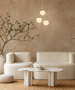 MARBELLA-ΦΩΤΙΣΤΙΚΟ ΚΡΕΜΑΣΤΟ ΤΡΙΦΩΤΟ ΑΜΜΩΔΕΣ ΜΑΥΡΟ ΑΛΟΥΜΙΝΙΟΥ LED SMD 33W CCT 2145LM 440X440X1500MM ACA – CN3PMBKCCT