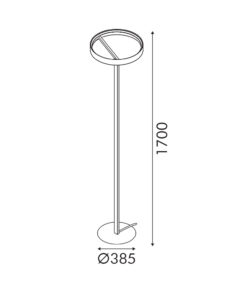 ROLLIE-ΦΩΤΙΣΤΙΚΟ ΔΑΠΕΔΟΥ ΟΡΕΙΧΑΛΚΙΝΟ ΑΛΟΥΜΙΝΙΟΥ LED SMD 43W DIMMABLE 2700K 2150LM IP20 385X1700MM ACA – CNF43GDIM