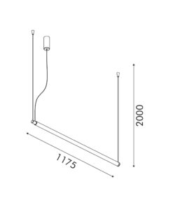 MYSTIQUE-ΦΩΤΙΣΤΙΚΟ ΚΡΕΜΑΣΤΟ ΧΡΥΣΟ ΑΛΟΥΜΙΝΙΟΥ LED SMD 42W CCT 2520LM IP20 1175X45X2000MM ACA – CNP42GBCCT