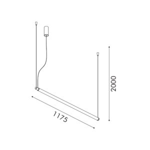 MYSTIQUE-ΦΩΤΙΣΤΙΚΟ ΚΡΕΜΑΣΤΟ ΧΡΥΣΟ ΑΛΟΥΜΙΝΙΟΥ LED SMD 42W CCT 2520LM IP20 1175X45X2000MM ACA – CNP42GBCCT