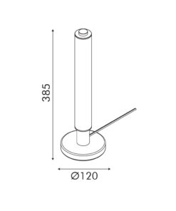 MYSTIQUE-ΦΩΤΙΣΤΙΚΟ ΕΠΙΤΡΑΠΕΖΙΟ ΧΡΥΣΟ ΑΛΟΥΜΙΝΙΟΥ LED SMD 7W DIMMABLE 2700K 420Lm IP20 120X120X385MM ACA – CNT7GDIM