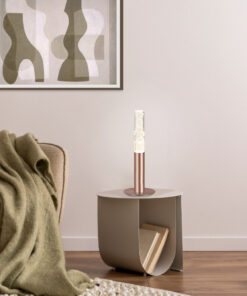 OASIS-ΦΩΤΙΣΤΙΚΟ ΕΠΙΤΡΑΠΕΖΙΟ ΧΑΛΚΙΝΟ ΑΛΟΥΜΙΝΙΟY LED COB 7W DIMMABLE 2700K 350LM IP20 150X150X380MM ACA – CNT7PBRDIM