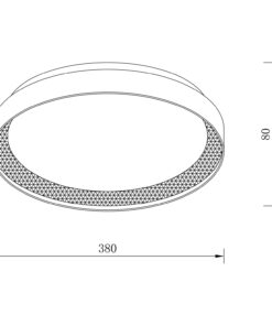 Sun Light ΦΩΤΙΣΤΙΚΟ ΟΡΟΦΗΣ LED – ΠΛΑΦΟΝΙΕΡΑ LUCIA-400-SLV