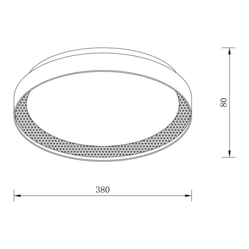 Sun Light ΦΩΤΙΣΤΙΚΟ ΟΡΟΦΗΣ LED – ΠΛΑΦΟΝΙΕΡΑ LUCIA-400-SLV