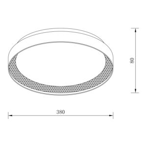 Sun Light ΦΩΤΙΣΤΙΚΟ ΟΡΟΦΗΣ LED – ΠΛΑΦΟΝΙΕΡΑ LUCIA-400-GD
