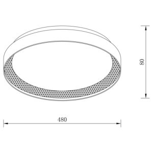 Sun Light ΦΩΤΙΣΤΙΚΟ ΟΡΟΦΗΣ LED – ΠΛΑΦΟΝΙΕΡΑ LUCIA-500-GD