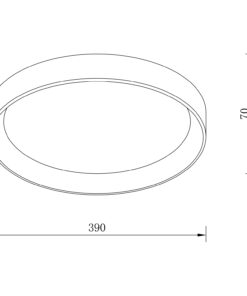 Sun Light ΦΩΤΙΣΤΙΚΟ ΟΡΟΦΗΣ LED – ΠΛΑΦΟΝΙΕΡΑ NOOR-400-BK