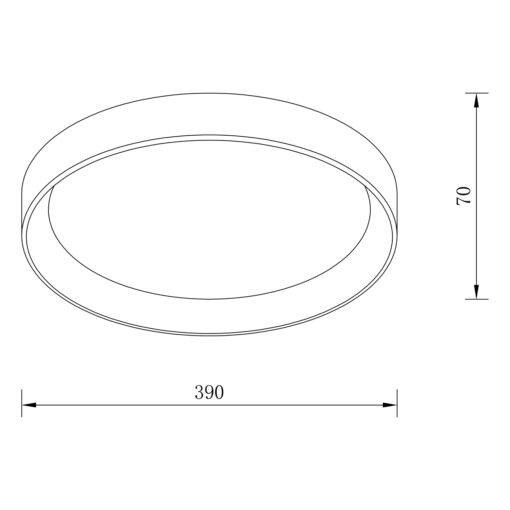 Sun Light ΦΩΤΙΣΤΙΚΟ ΟΡΟΦΗΣ LED – ΠΛΑΦΟΝΙΕΡΑ NOOR-400-BK